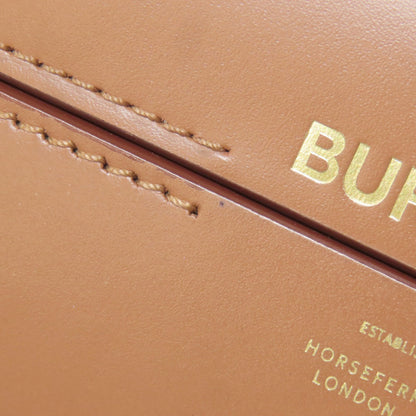 BURBERRY logo Bifold Wallet No Coin Pocket Leather Ladies [Used]