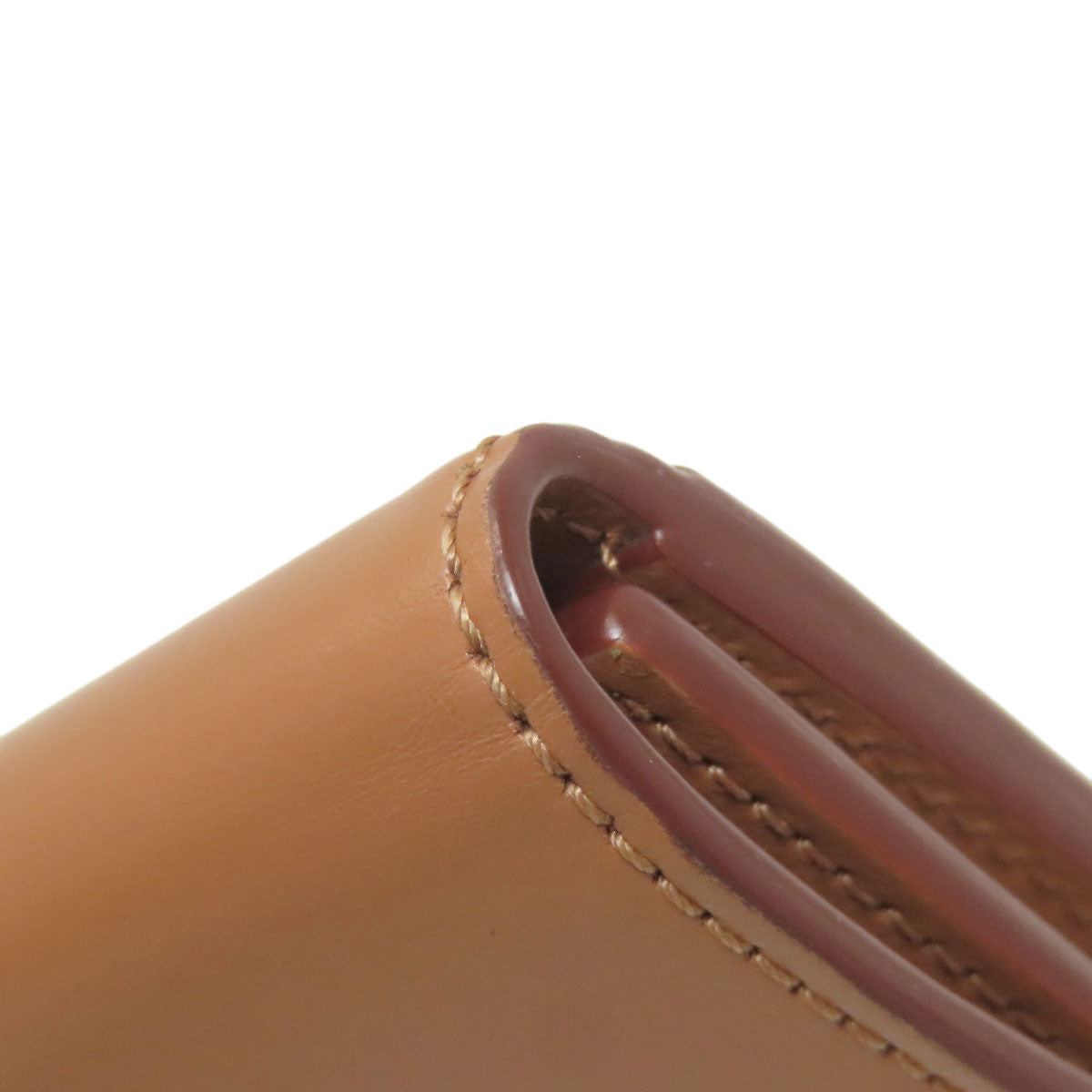 BURBERRY logo Bifold Wallet No Coin Pocket Leather Ladies [Used]