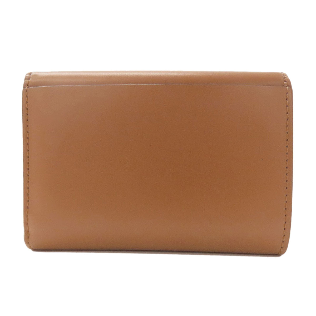 BURBERRY logo Bifold Wallet No Coin Pocket Leather Ladies [Used]