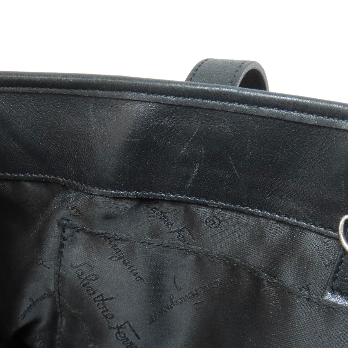 Salvatore Ferragamo logo Tote Bag Calf Ladies [Used]