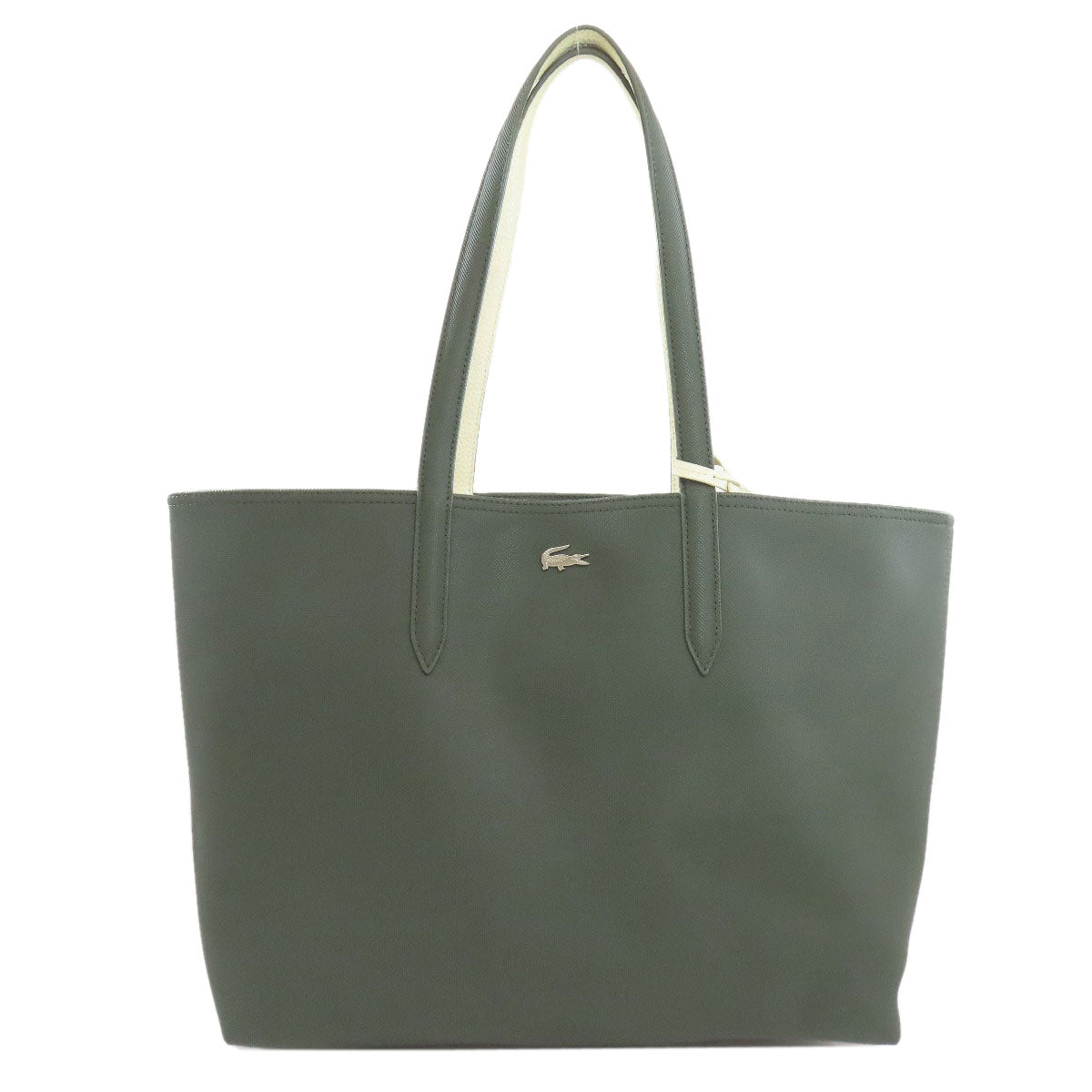 LACOSTE reversible Tote Bag PVC Ladies [Used]