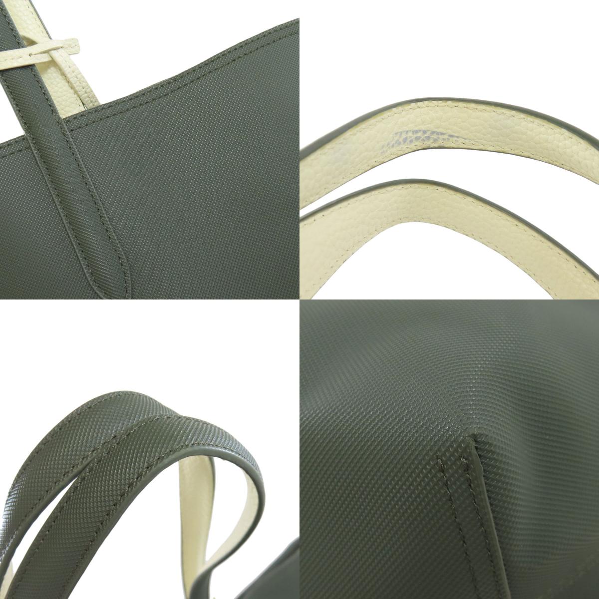 LACOSTE reversible Tote Bag PVC Ladies [Used]