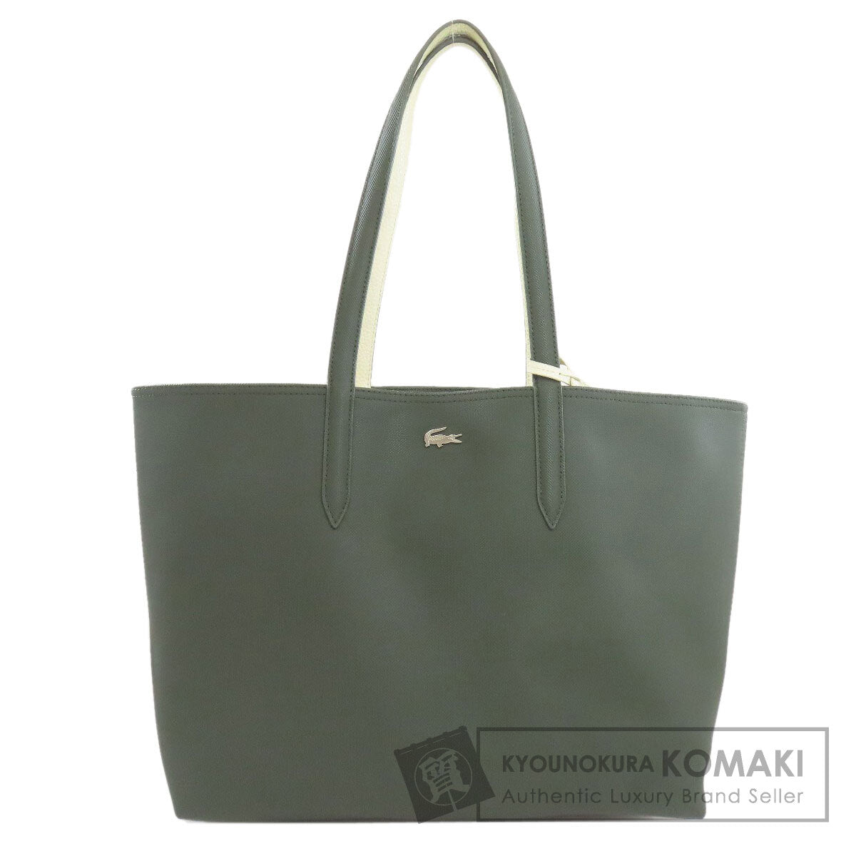 LACOSTE reversible Tote Bag PVC Ladies [Used]