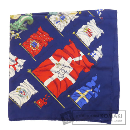 HERMES Carre90 Ship Flag Scarf Silk Ladies [Used]
