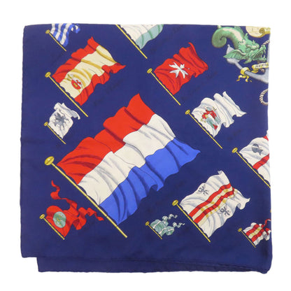 HERMES Carre90 Ship Flag Scarf Silk Ladies [Used]