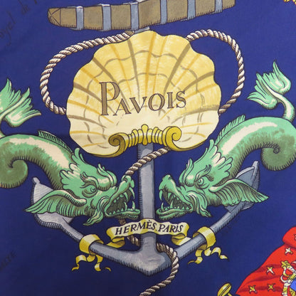 HERMES Carre90 Ship Flag Scarf Silk Ladies [Used]