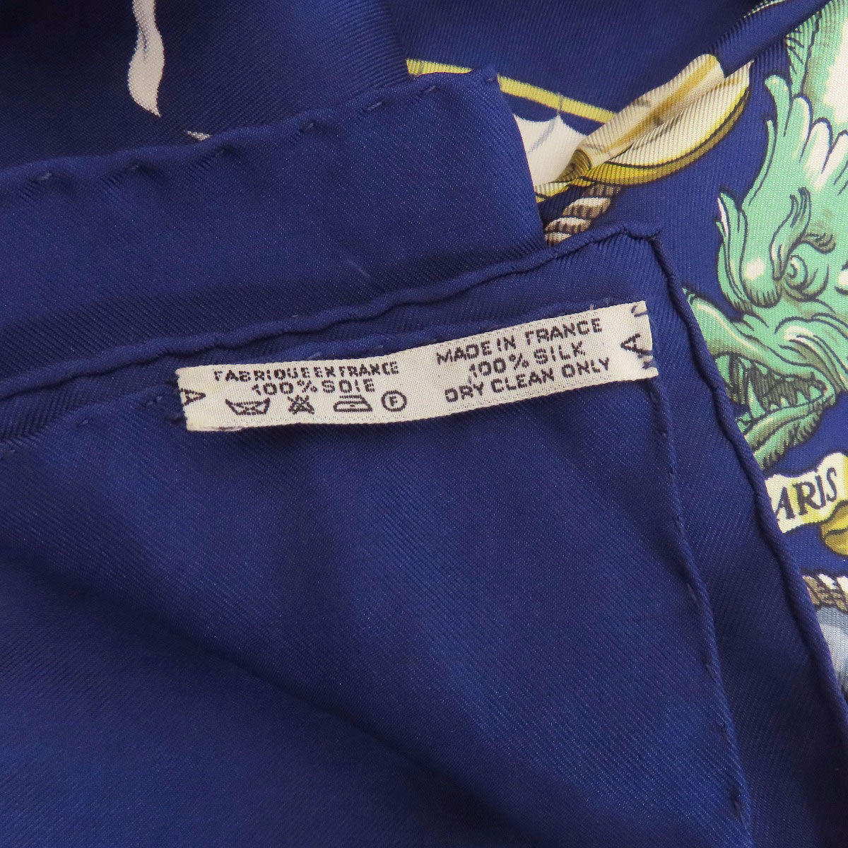 HERMES Carre90 Ship Flag Scarf Silk Ladies [Used]
