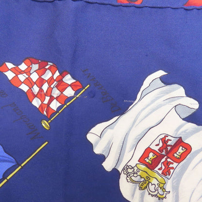 HERMES Carre90 Ship Flag Scarf Silk Ladies [Used]