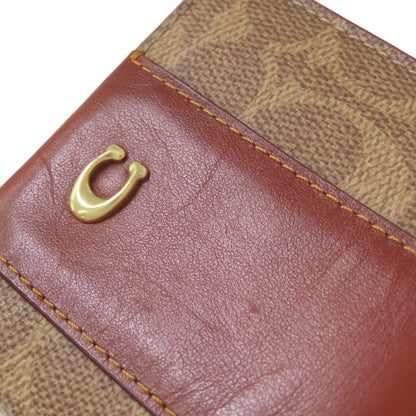 COACH CD716 Billfold Bifold Wallet with Coin Pocket PVC Ladies [Used]