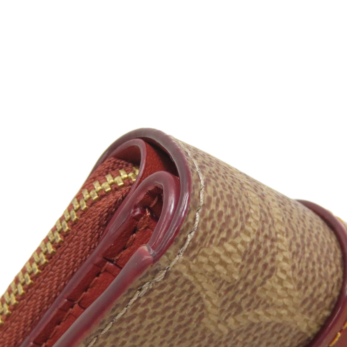 COACH CD716 Billfold Bifold Wallet with Coin Pocket PVC Ladies [Used]