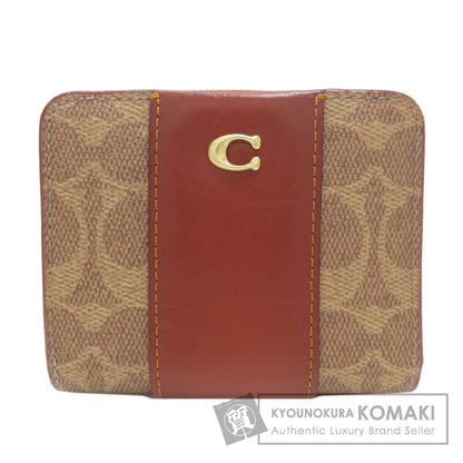 COACH CD716 Billfold Bifold Wallet with Coin Pocket PVC Ladies [Used]