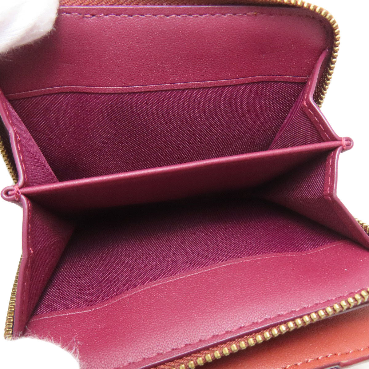 COACH CD716 Billfold Bifold Wallet with Coin Pocket PVC Ladies [Used]