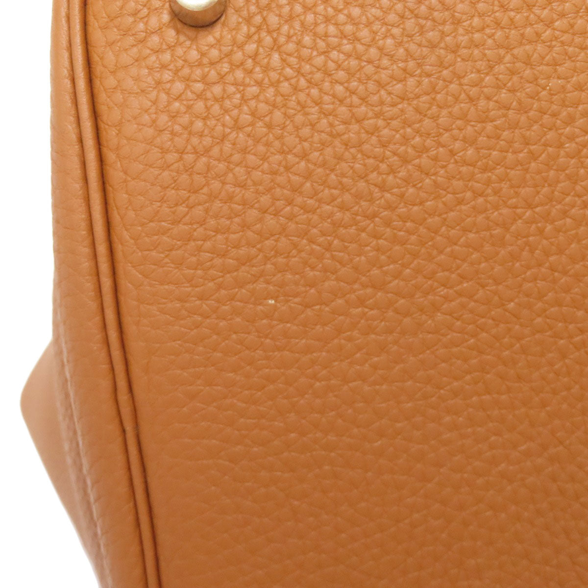 HERMES Picotin Lock MM Gold SilverHardware Handbag Taurillon Clemence Ladies [Used]