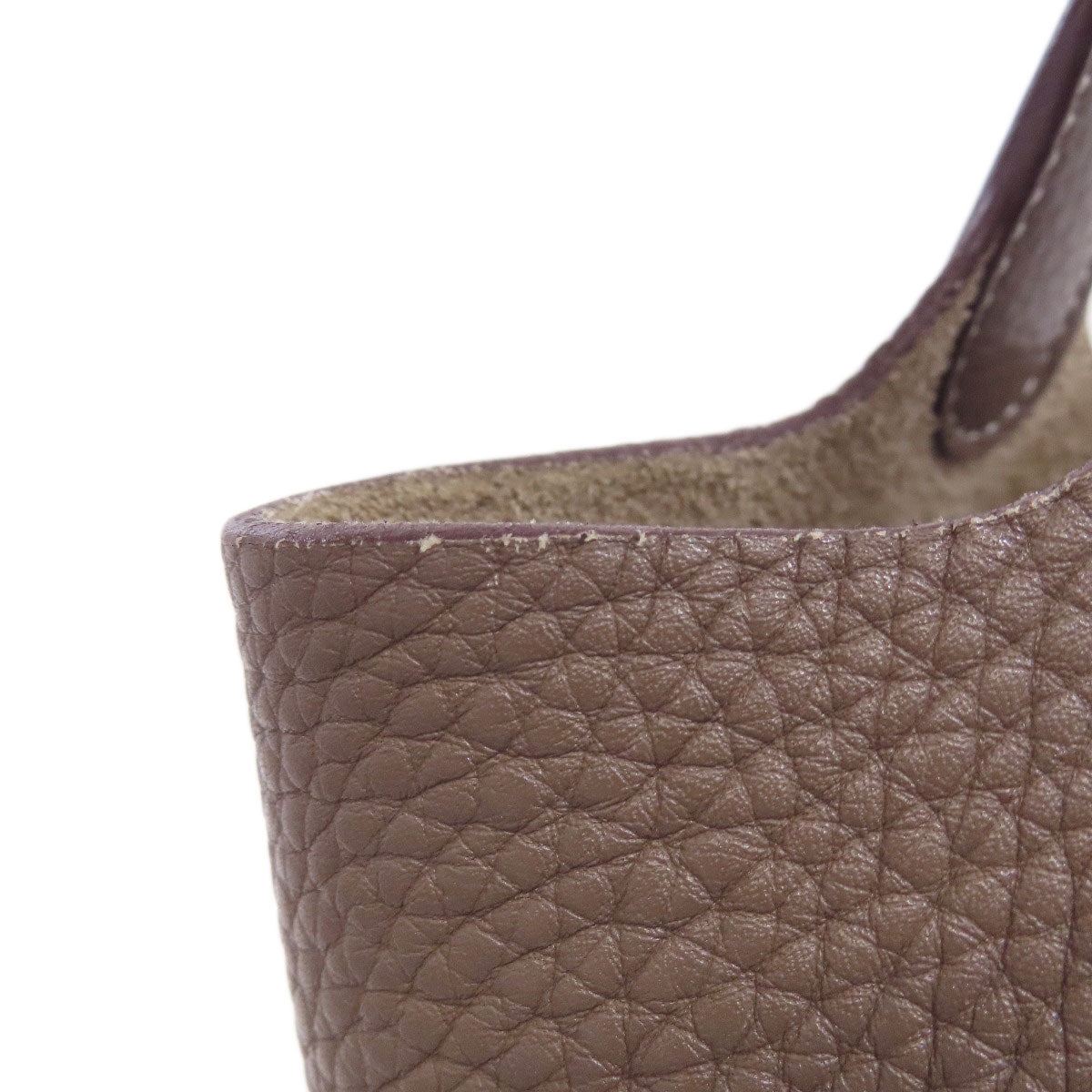 HERMES Picotin Lock PM Etoupe SilverHardware Handbag Taurillon Clemence Ladies [Used]