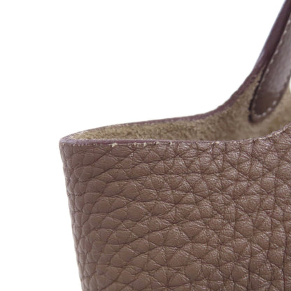 HERMES Picotin Lock PM Etoupe SilverHardware Handbag Taurillon Clemence Ladies [Used]