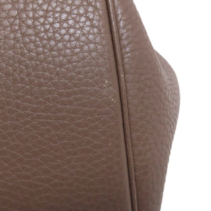 HERMES Picotin Lock PM Etoupe SilverHardware Handbag Taurillon Clemence Ladies [Used]