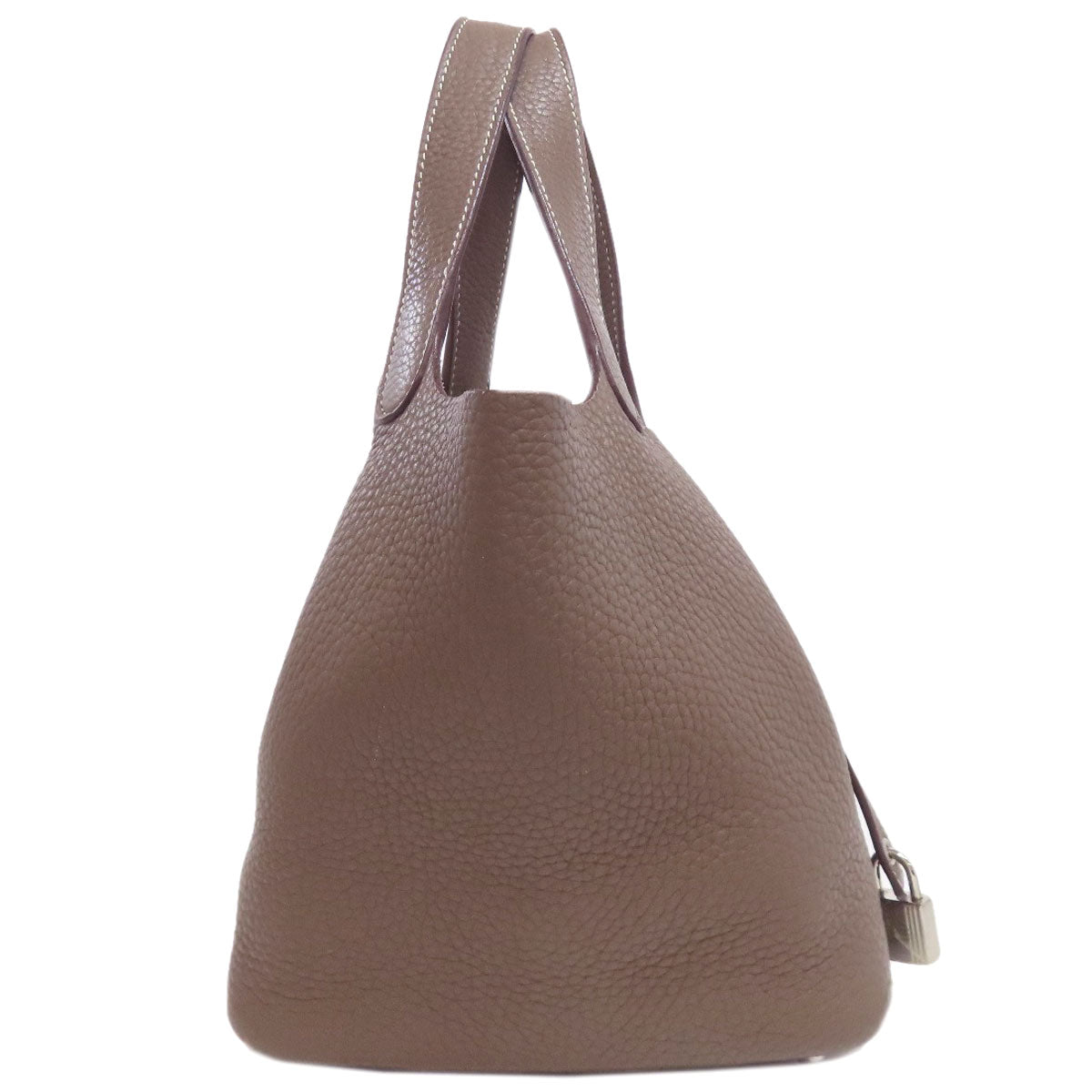 HERMES Picotin Lock PM Etoupe SilverHardware Handbag Taurillon Clemence Ladies [Used]