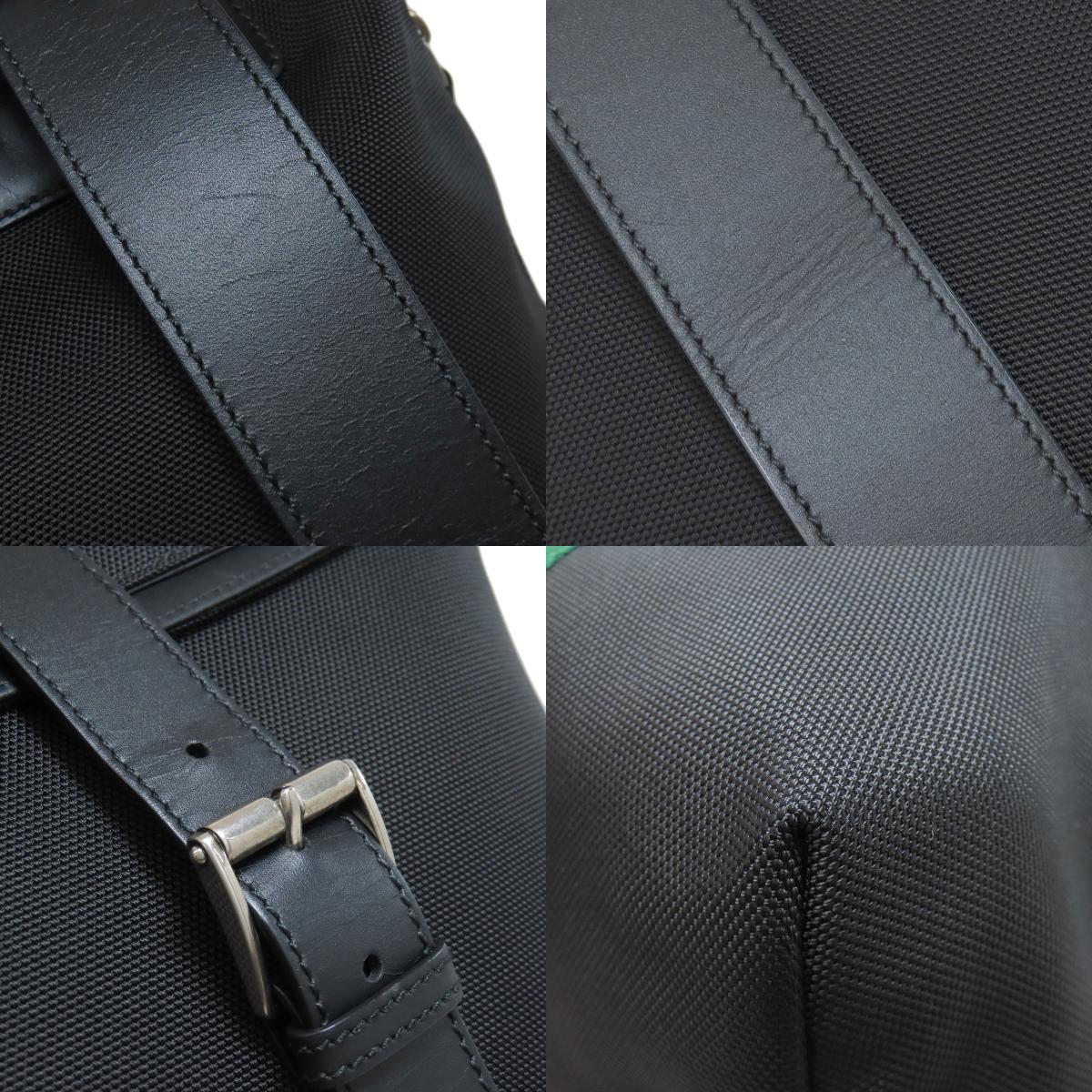 GUCCI 619749 Sherry line Backpack Â· Daypack Nylon canvas LeatherLadies [Used]