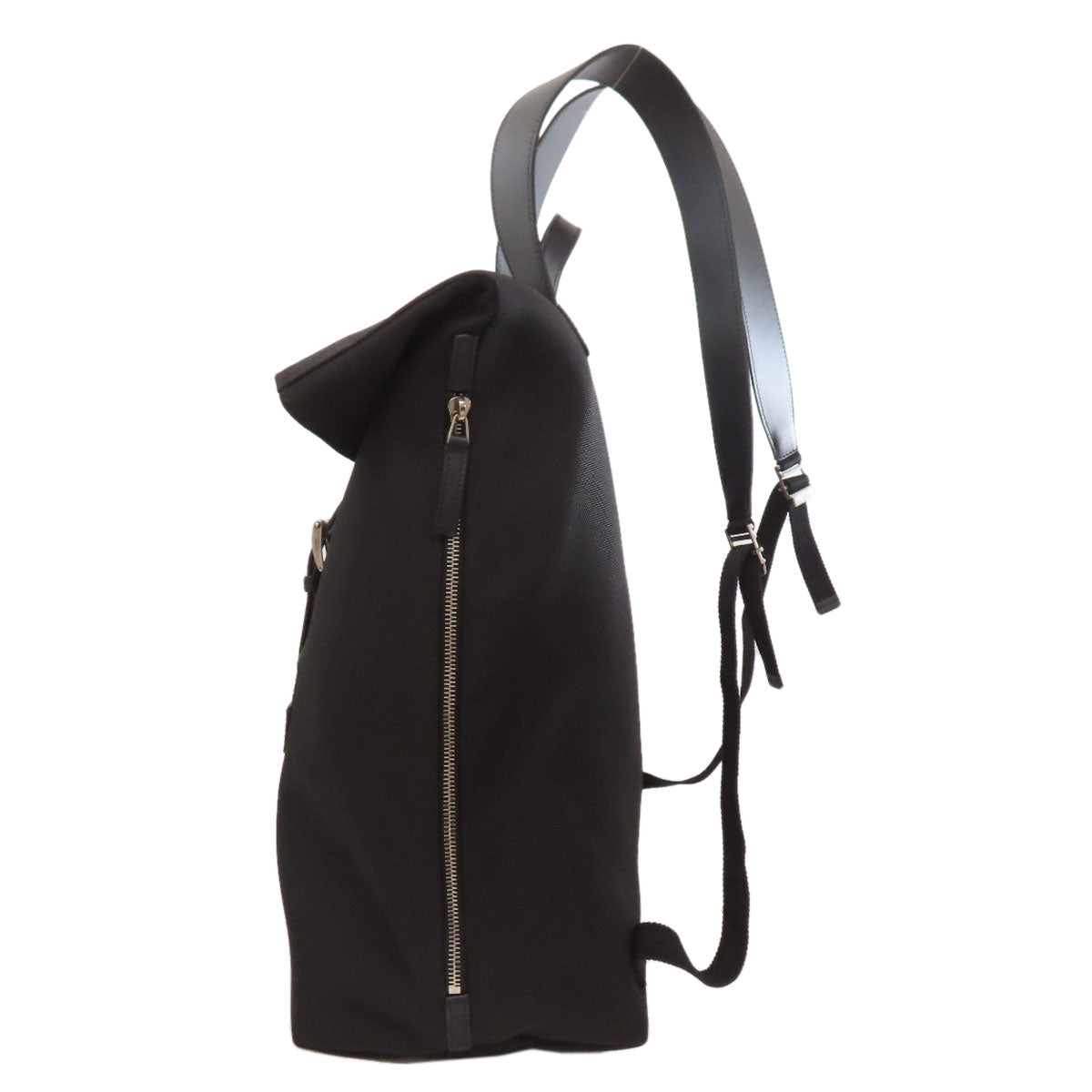 GUCCI 619749 Sherry line Backpack Â· Daypack Nylon canvas LeatherLadies [Used]