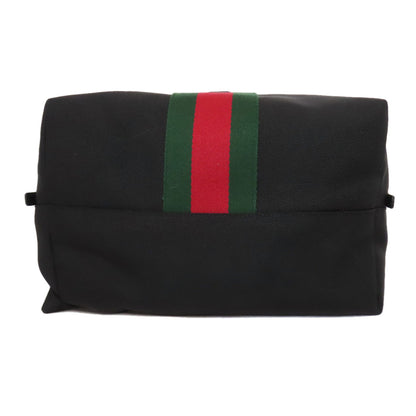 GUCCI 619749 Sherry line Backpack Â· Daypack Nylon canvas LeatherLadies [Used]