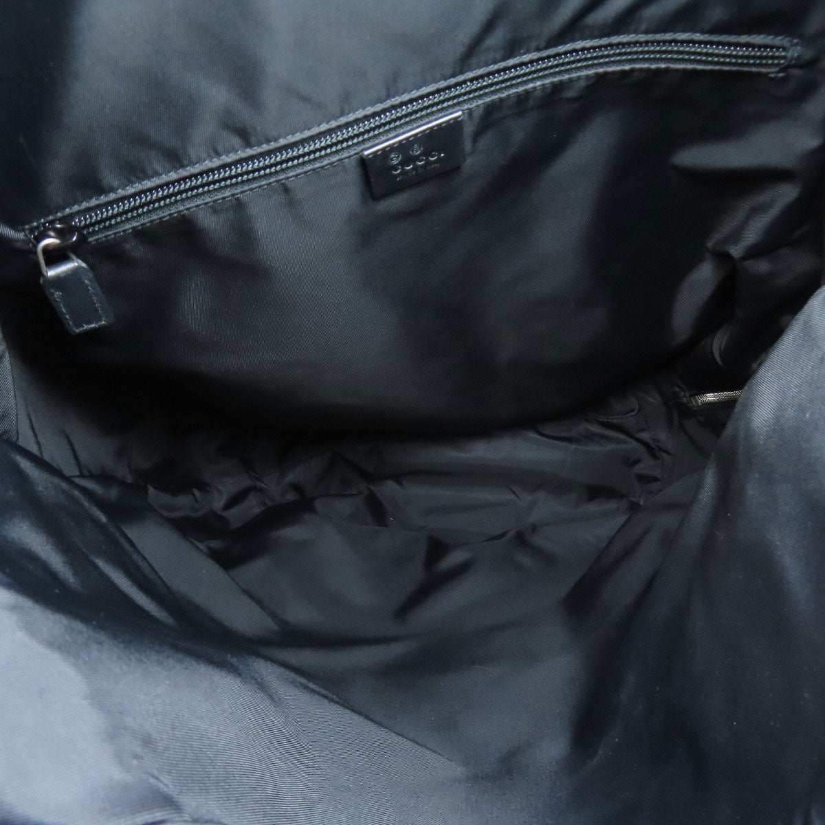 GUCCI 619749 Sherry line Backpack Â· Daypack Nylon canvas LeatherLadies [Used]