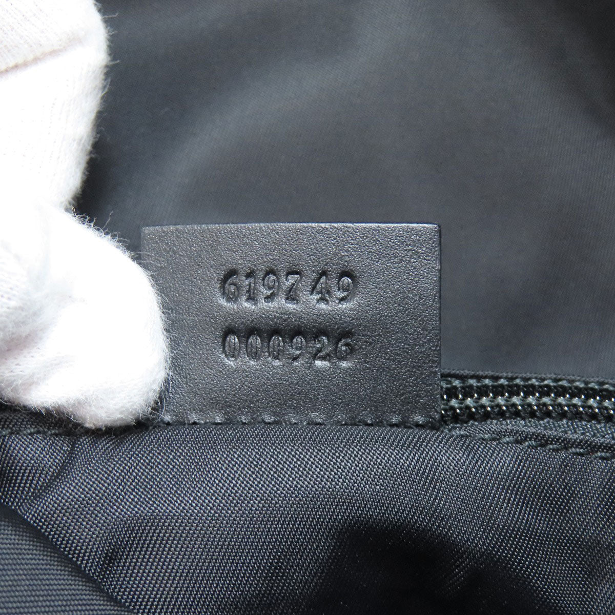 GUCCI 619749 Sherry line Backpack Â· Daypack Nylon canvas LeatherLadies [Used]