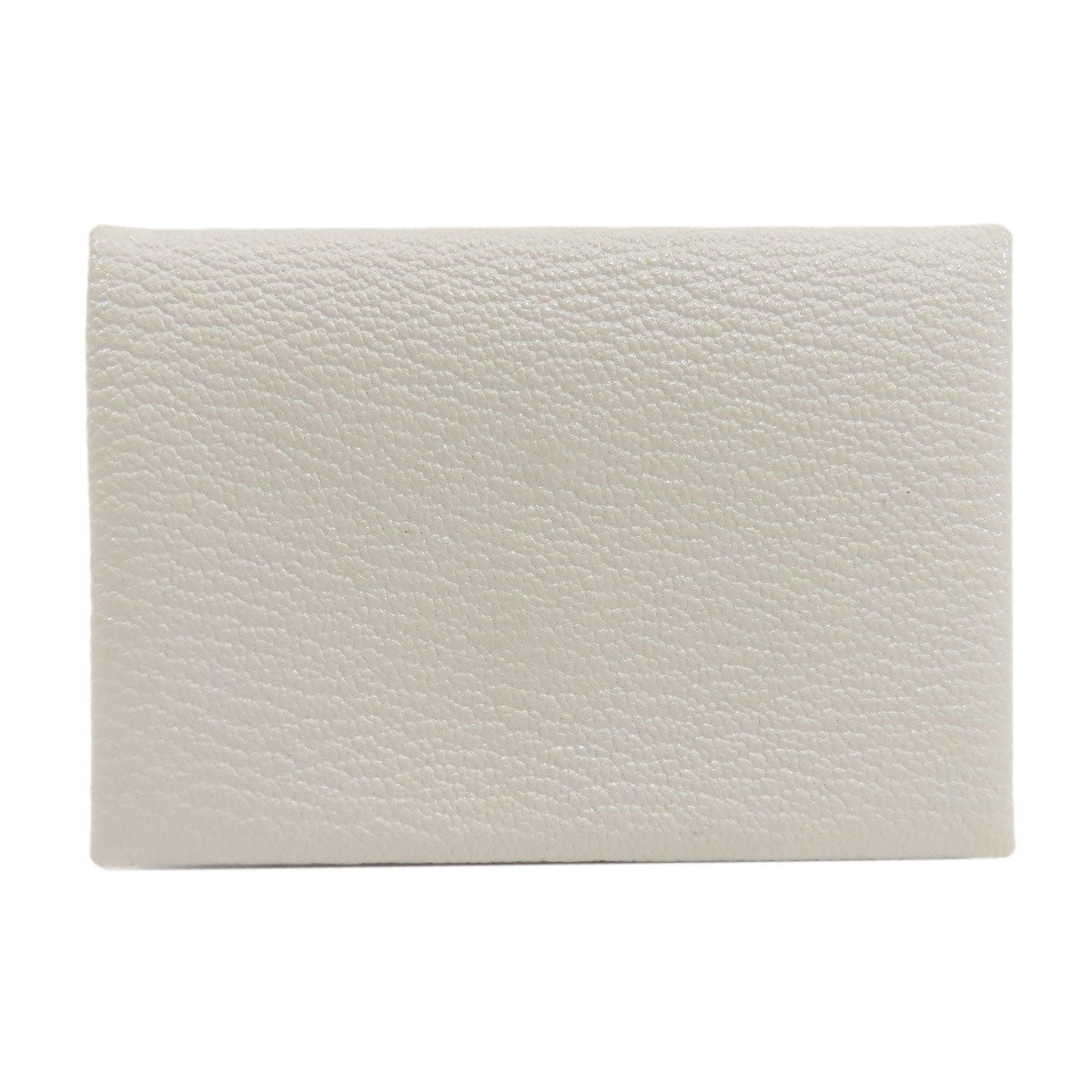 HERMES Calvi Duo SilverHardware Card Case Chevre Ladies [Used]