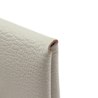 HERMES Calvi Duo SilverHardware Card Case Chevre Ladies [Used]