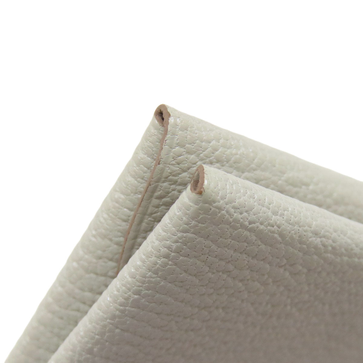 HERMES Calvi Duo SilverHardware Card Case Chevre Ladies [Used]