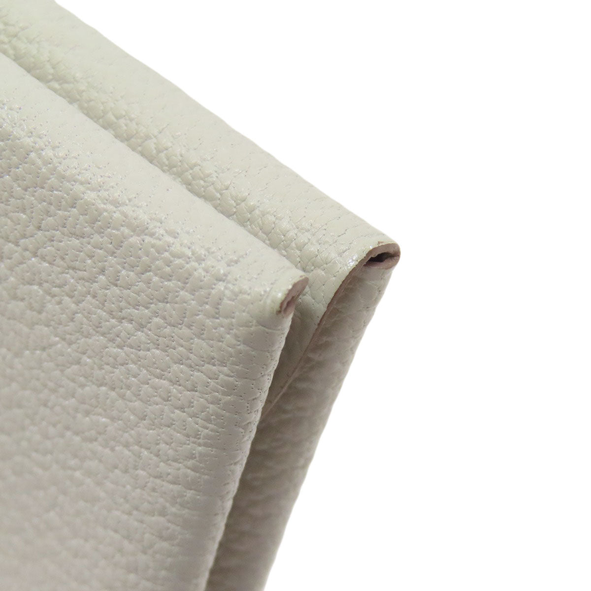 HERMES Calvi Duo SilverHardware Card Case Chevre Ladies [Used]