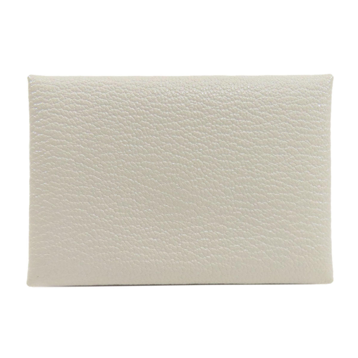 HERMES Calvi Duo SilverHardware Card Case Chevre Ladies [Used]