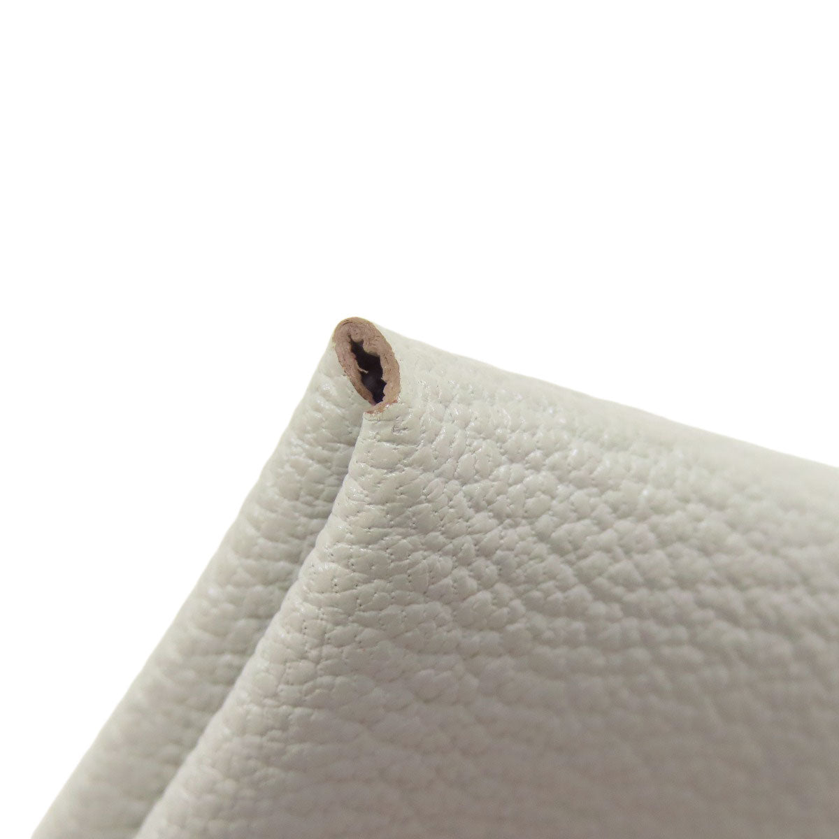 HERMES Calvi Duo SilverHardware Card Case Chevre Ladies [Used]