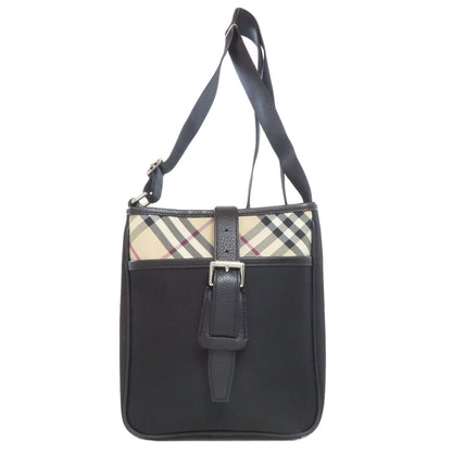 BURBERRY Nova Check Shoulder Bag Nylon canvas LeatherLadies [Used]