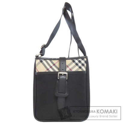 BURBERRY Nova Check Shoulder Bag Nylon canvas LeatherLadies [Used]