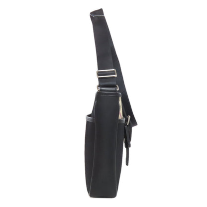 BURBERRY Nova Check Shoulder Bag Nylon canvas LeatherLadies [Used]