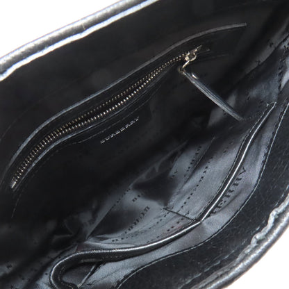 BURBERRY Nova Check Shoulder Bag Nylon canvas LeatherLadies [Used]