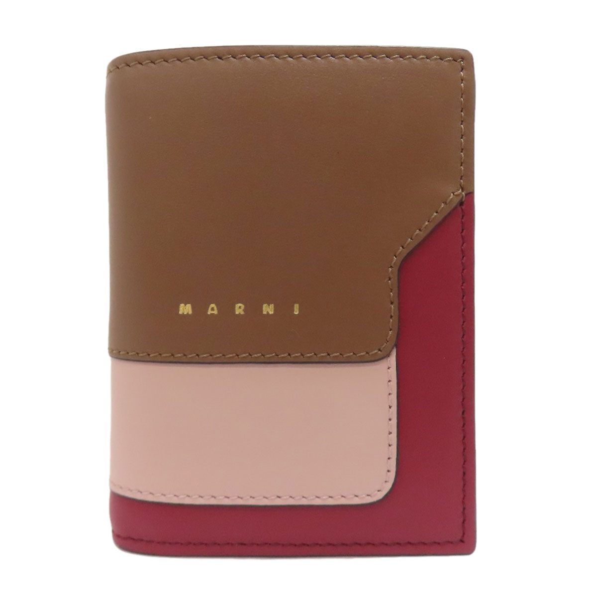 MARNI logo Bifold Wallet with Coin Pocket Calf Ladies [Used]
