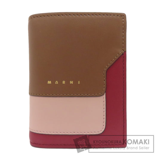 MARNI logo Bifold Wallet with Coin Pocket Calf Ladies [Used]