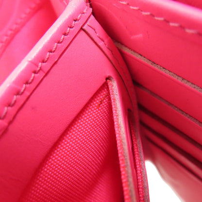 CHANEL CAMBON LINE SilverHardware Bifold Wallet with Coin Pocket Calf Ladies [Used]