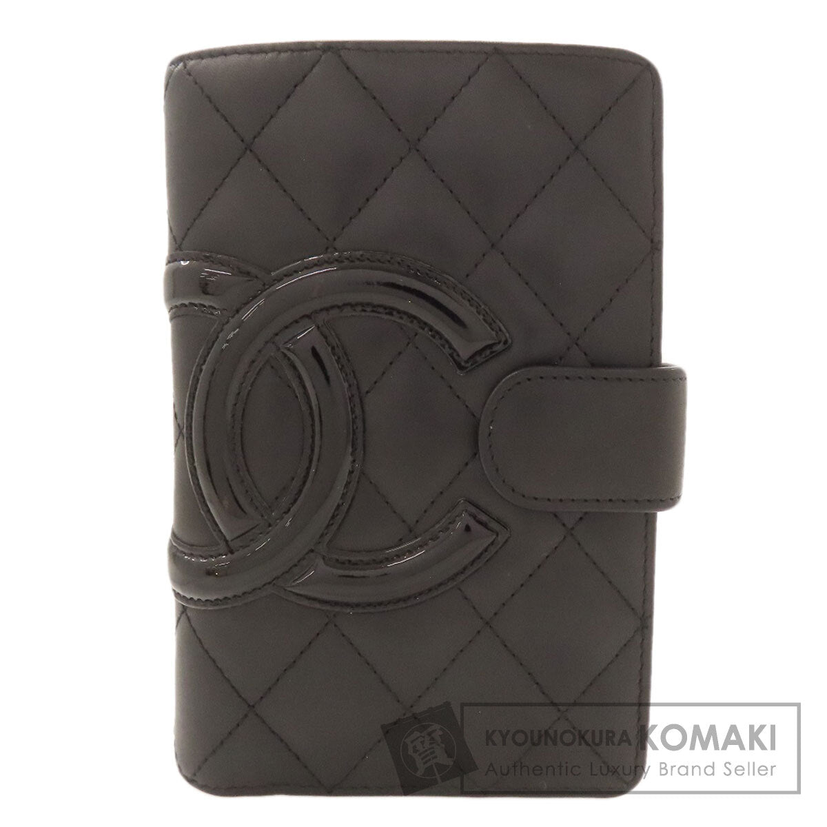 CHANEL CAMBON LINE SilverHardware Bifold Wallet with Coin Pocket Calf Ladies [Used]