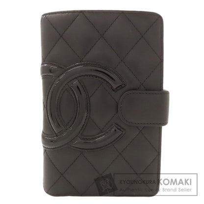 CHANEL CAMBON LINE SilverHardware Bifold Wallet with Coin Pocket Calf Ladies [Used]