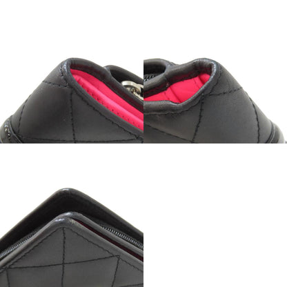 CHANEL CAMBON LINE SilverHardware Bifold Wallet with Coin Pocket Calf Ladies [Used]