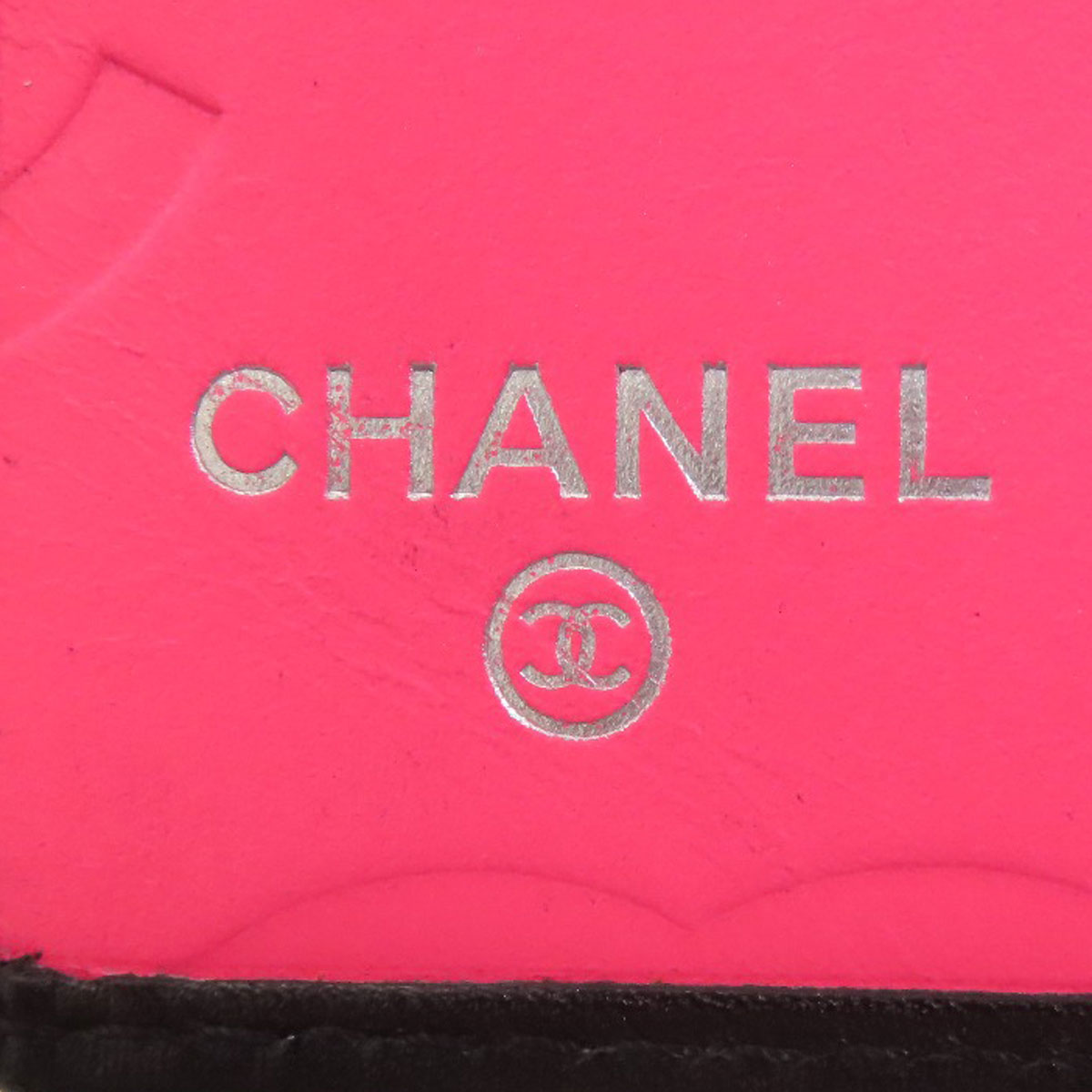 CHANEL CAMBON LINE SilverHardware Bifold Wallet with Coin Pocket Calf Ladies [Used]