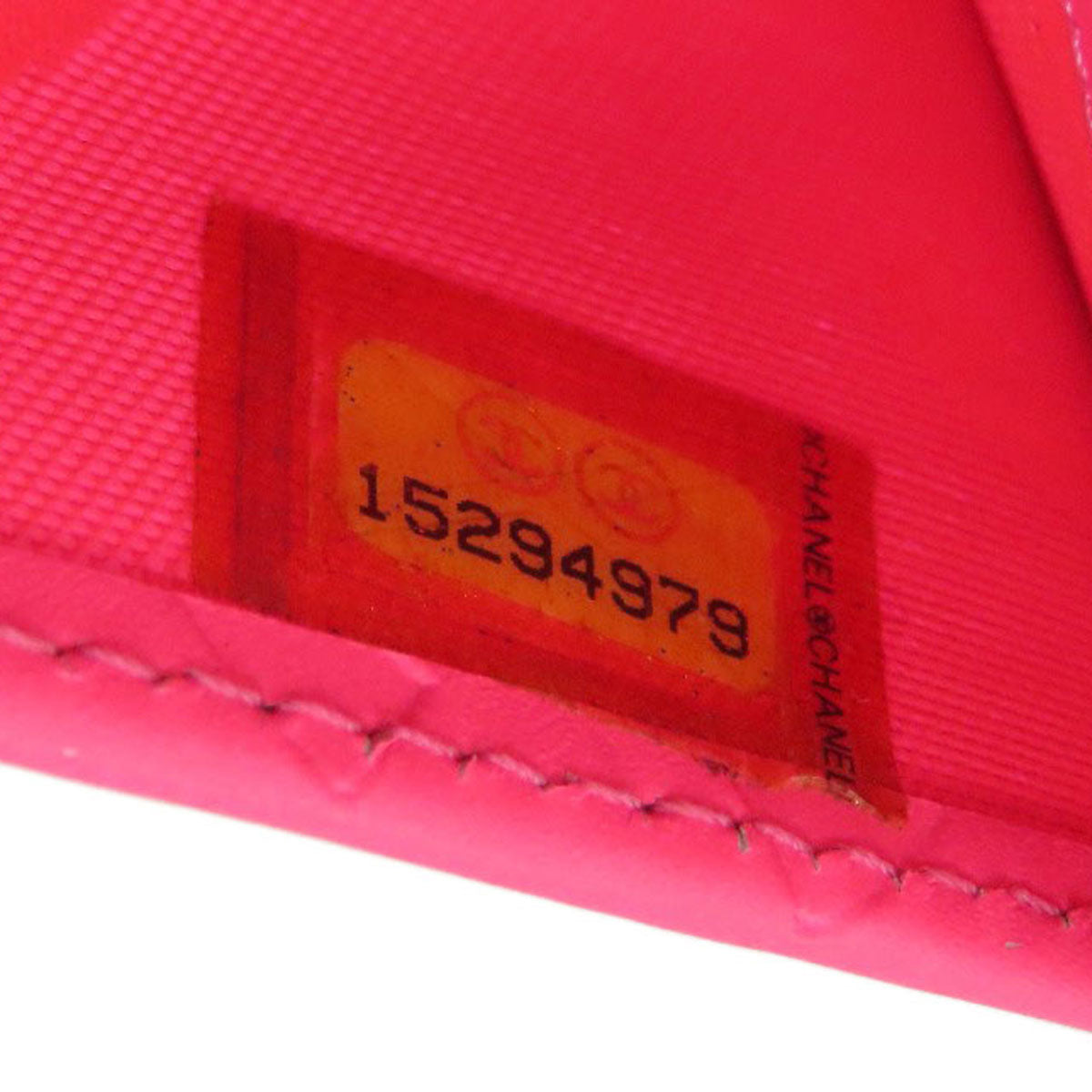 CHANEL CAMBON LINE SilverHardware Bifold Wallet with Coin Pocket Calf Ladies [Used]