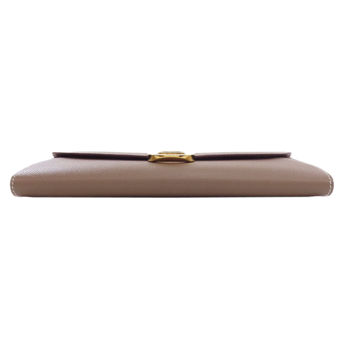 HERMES Shane Dunkle To-Go Etoupe Gold Hardware Long wallet (no coin pocket) Epsom Ladies [Used]