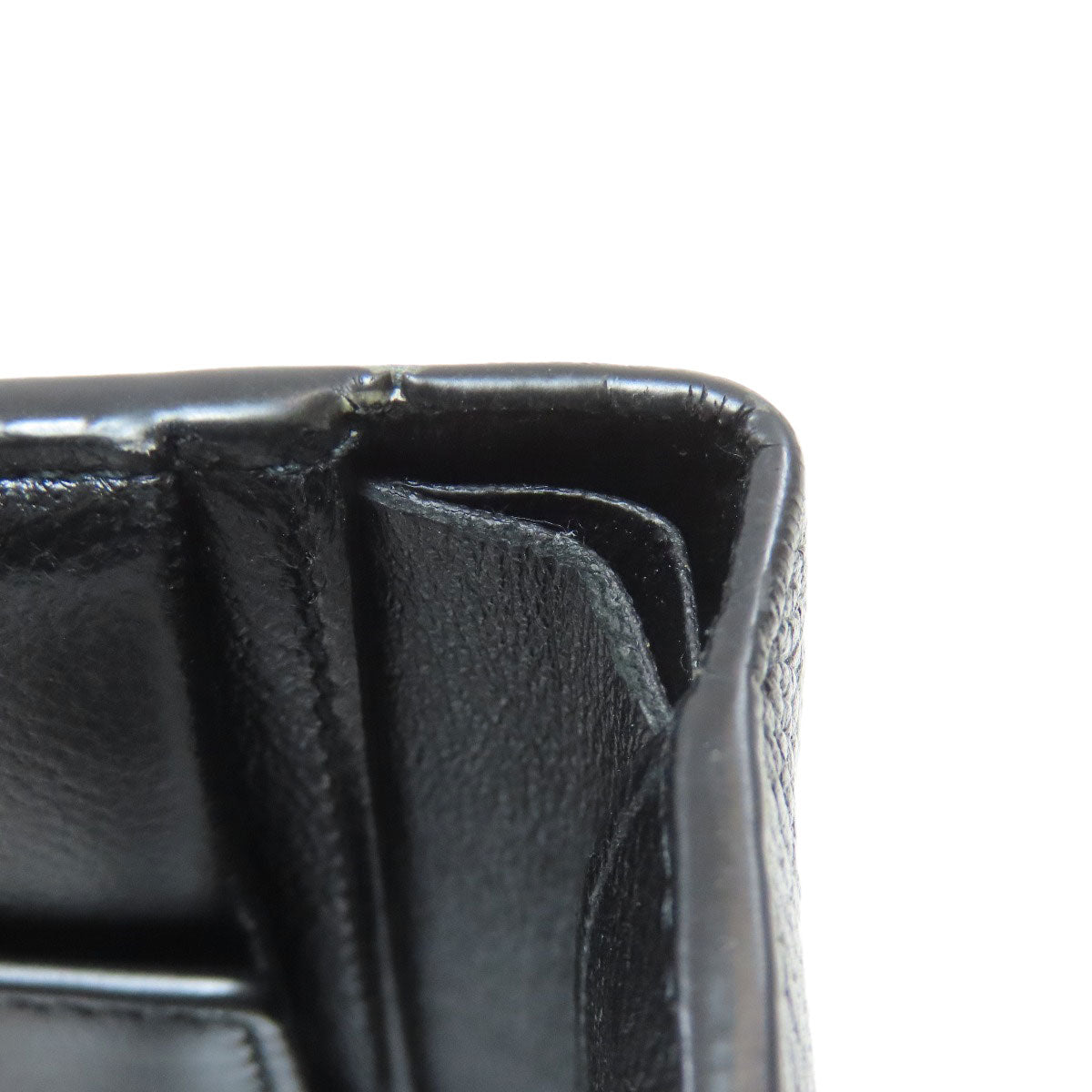 BALENCIAGA 594315 logo Bifold Wallet with Coin Pocket Calf Ladies [Used]