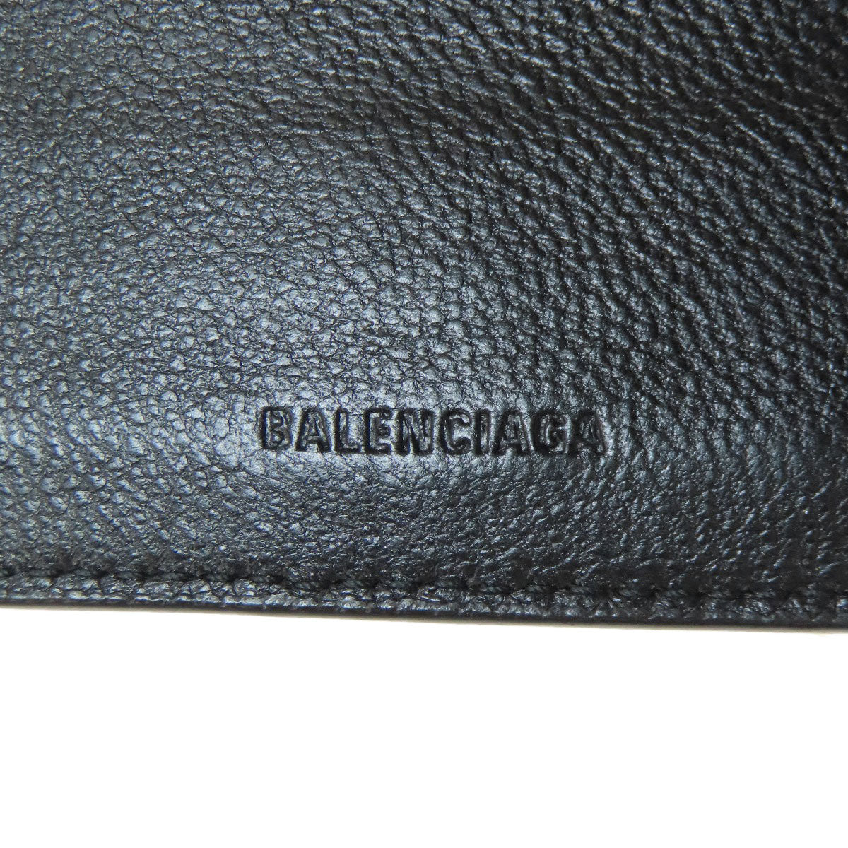 BALENCIAGA 594315 logo Bifold Wallet with Coin Pocket Calf Ladies [Used]