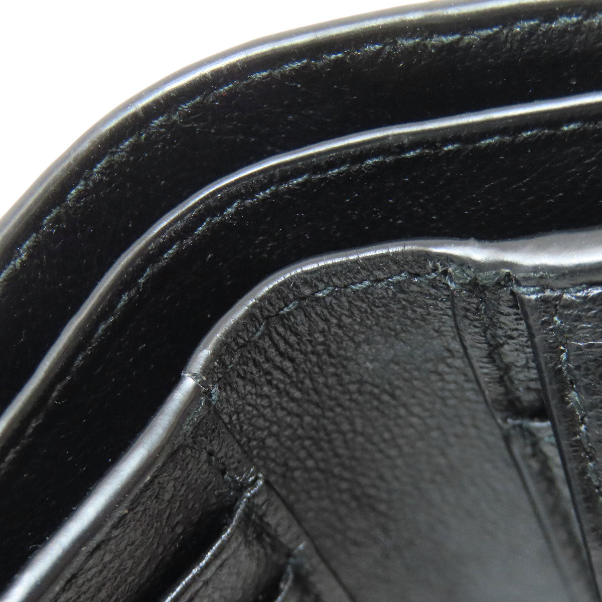 BALENCIAGA 594315 logo Bifold Wallet with Coin Pocket Calf Ladies [Used]