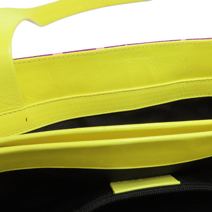 BVLGARI logo Handbag Nylon LeatherLadies [Used]