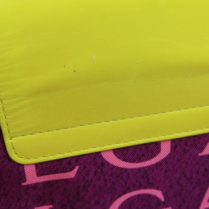 BVLGARI logo Handbag Nylon LeatherLadies [Used]